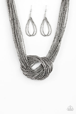 Knotted Knockout - Silver/Black